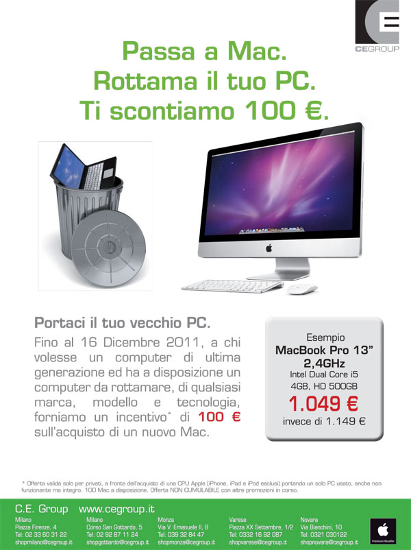 CE Group  - campagna rottamazione PC