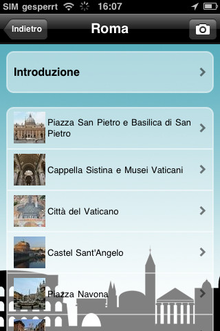 Audio guide delle Cosmopoli per iPhone e iPad