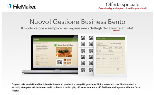 Bento FileMaker - Gestione Business