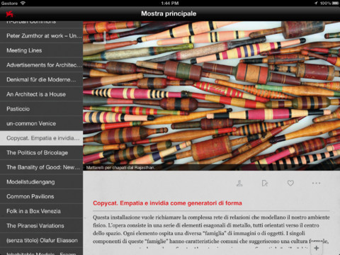 iBiennale Architettura per iPhone e iPad