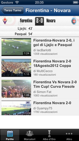Coppa Italia Tube per iPhone