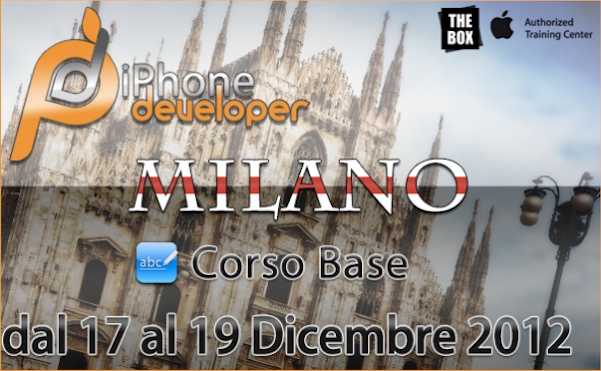 - 17-18-19 Dicembre a MILANO il corso BASE di programmazione iOS