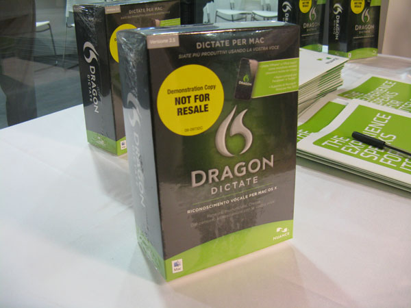 Dragon Dictate 2.5 per Mac Italiano