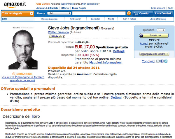 Steve Jobs - Isaacson - Amazon Italia