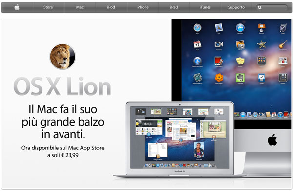 Lion e MacBook Air