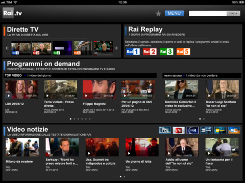 Rai.TV per iPad