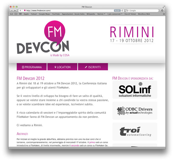 sito web FM Devcon