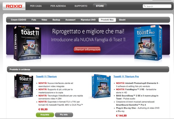 roxio sconto