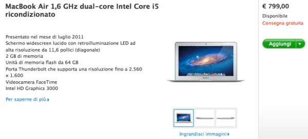 macbook air 799 euro