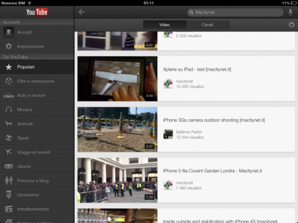 youtube ios