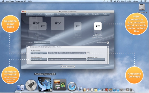 AnyVideo Converter HD per Mac