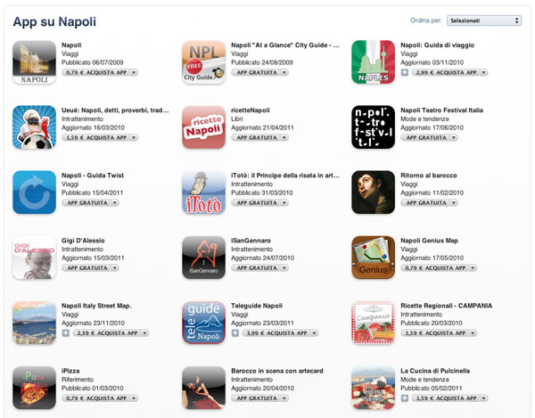 Speciale Napoli iTunes Store