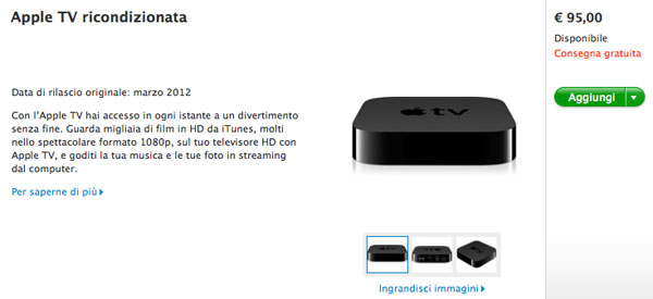 Apple TV ricondizionata