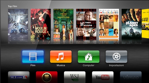 apple TV schermata
