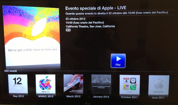 apple tv e keynote