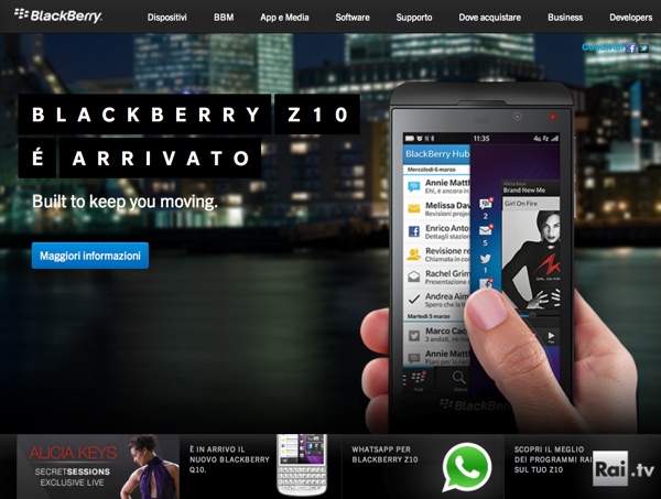 BlackBerry sito 
