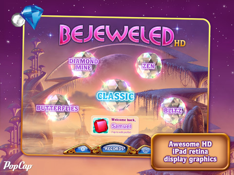 Bejeweled HD per iPad