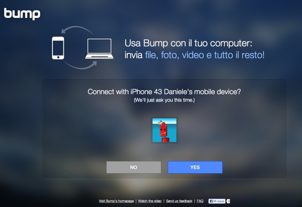 bump per iphone