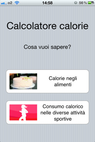 Calcolatore calorie