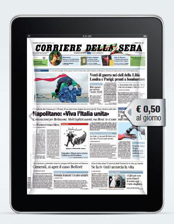 corriere della sera ipad