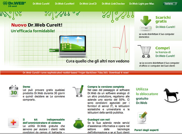 Dr web sito italiano