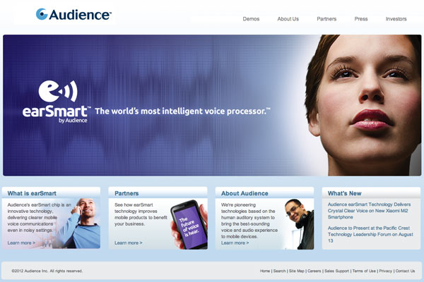 earSmart Audience sito web