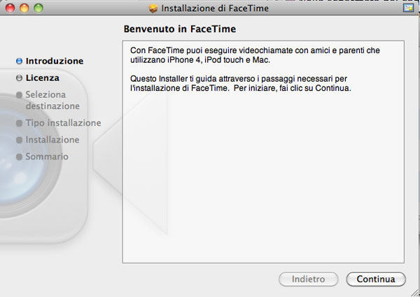 FaceTime beta x Mac