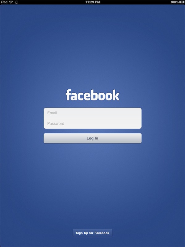 Facebook - app ufficiale per iPad