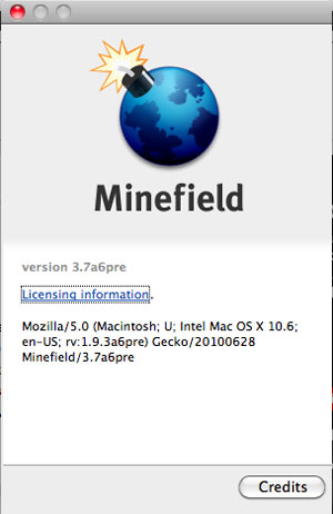 Firefox 4 Minefield