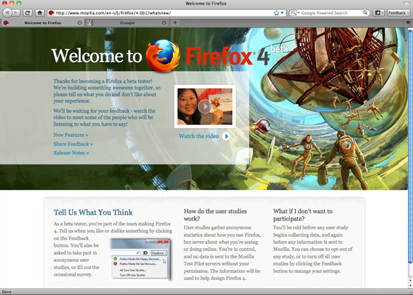 Firefox 4 beta 1