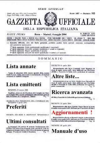 Gazzetta Ufficiale Serie Generale