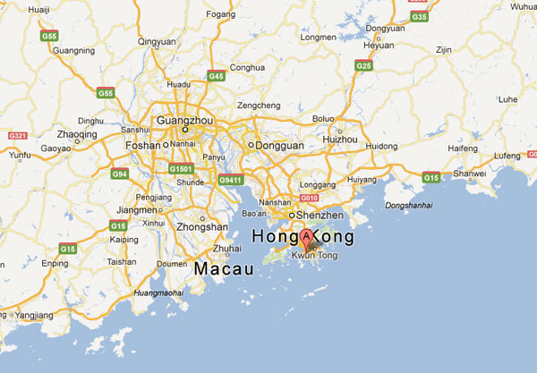 Hong Kong mappa