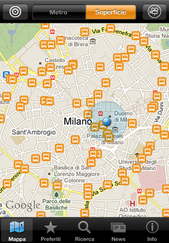 iATM Milano per iPhone