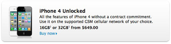 iPhone 4S senza blocco operatore USA