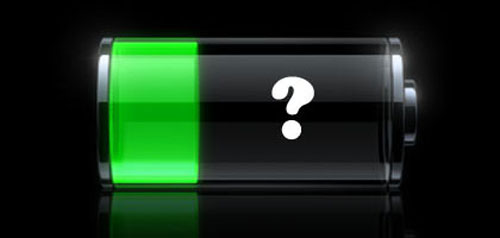 iPhone battery question mark