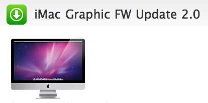 iMac firmware update