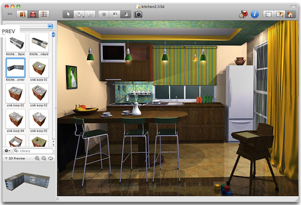 Live interior 3d arredo d 39 interni su mac a partire da 24 for Software design interni