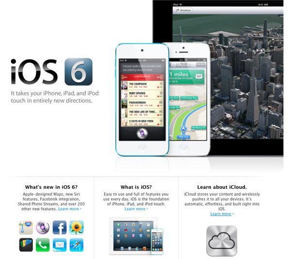 ios 6 home page apple