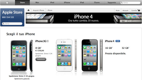 iPhone 4 Francia