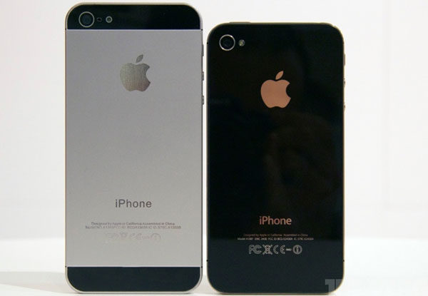 iPhone 5 mockup confronto iPhone 4S