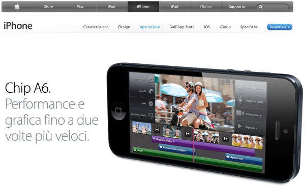 iPhone 5 home site apple