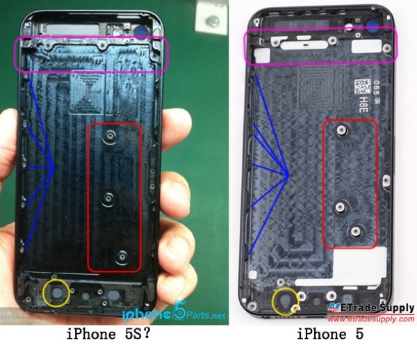 iPhone 5S presunto chassis