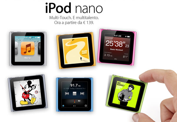 iPod nano family