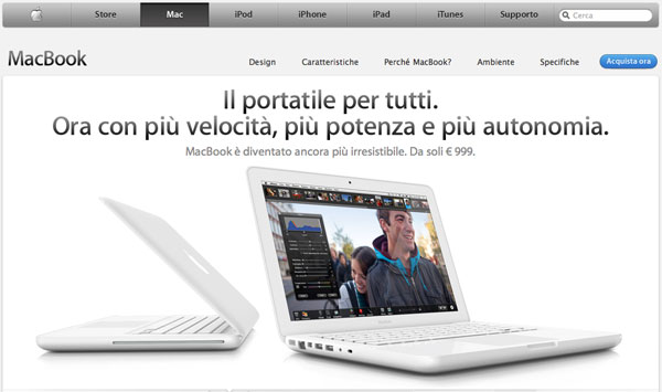 MacBook bianco new