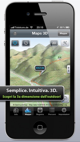 Maps 3D - Percorsi GPS per bici, trekking, sci e outdoor