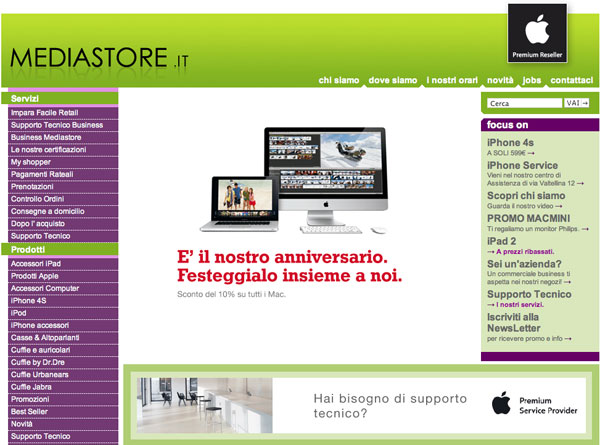 Mediastore anniversario