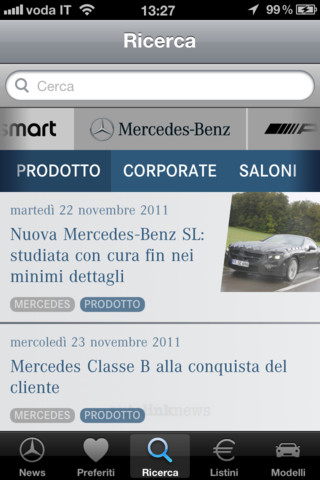 MercedesNews app per iPhone e iPad