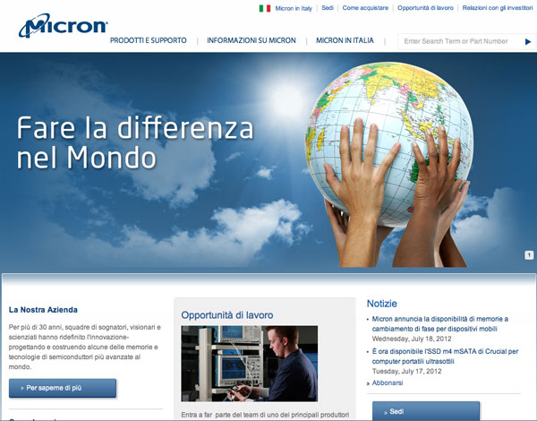 micron sito web