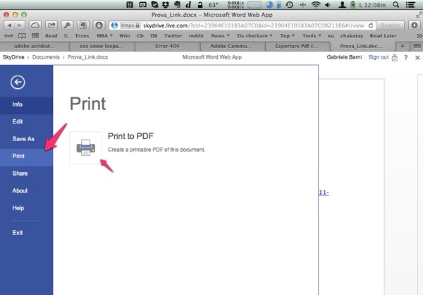 Gabriele Barni - da Office Mac a PDF con link ipertestuali