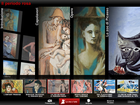 Picasso – La vita, le opere” per iPhone e iPad